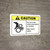 Caution: Do Not Enter While Machinery In Motion ANSI - Wall Sign