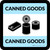 Canned Goods Retail Square - Floor Sign