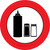 Condiments Graphic Circle - Floor Sign