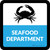 Seafood Department Square - Floor Sign