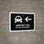 Airport Taxi With Left Arrow Black Bilingual Spanish Landscape - Wall Sign