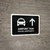 Airport Taxi With Up Arrow Black Bilingual Spanish Landscape - Wall Sign