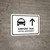 Airport Taxi With Up Arrow White Bilingual Landscape - Wall Sign