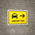 Airport Taxi With Right Arrow Yellow Landscape - Wall Sign