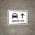 Airport Taxi With Up Arrow White Landscape - Wall Sign