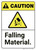 Caution: Falling Material ANSI - Wall Sign