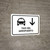 Airport Taxi With Down Arrow White Spanish Landscape - Wall Sign