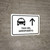 Airport Taxi With Up Arrow White Spanish Landscape - Wall Sign