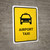Airport Taxi Yellow Portrait - Wall Sign