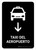 Airport Taxi With Down Arrow Black Spanish Portrait - Wall Sign