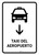 Airport Taxi With Down Arrow White Spanish Portrait - Wall Sign