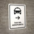 Airport Taxi With Right Arrow White Spanish Portrait - Wall Sign