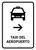 Airport Taxi With Right Arrow White Spanish Portrait - Wall Sign