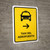 Airport Taxi With Right Arrow Yellow Spanish Portrait - Wall Sign
