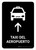 Airport Taxi With Up Arrow Black Spanish Portrait - Wall Sign