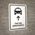 Airport Taxi With Up Arrow White Spanish Portrait - Wall Sign