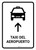 Airport Taxi With Up Arrow White Spanish Portrait - Wall Sign