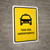Airport Taxi Yellow Spanish Portrait - Wall Sign