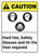 Caution: Hard Hat Vest Safety Glasses Required ANSI - Wall Sign