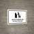 Auto Check In White Bilingual Spanish Landscape - Wall Sign