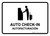 Auto Check In White Bilingual Spanish Landscape - Wall Sign