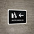 Auto Check In With Left Arrow Black Landscape - Wall Sign