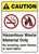 Caution: Hazardous Waste Material Only ANSI - Wall Sign