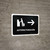 Auto Check In With Right Arrow Black Spanish Landscape - Wall Sign