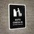 Auto Check In Black Bilingual Spanish Portrait - Wall Sign