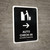 Auto Check In With Right Arrow Black Bilingual Spanish Portrait - Wall Sign