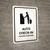 Auto Check In White Bilingual Spanish Portrait - Wall Sign