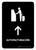 Auto Check In With Up Arrow Black Spanish Portrait - Wall Sign