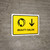Beauty Salon With Down Arrow Yellow Landscape - Wall Sign