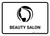 Beauty Salon White Landscape - Wall Sign