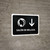 Beauty Salon With Down Arrow Black Spanish Landscape - Wall Sign