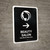 Beauty Salon With Right Arrow Black Bilingual Spanish Portrait - Wall Sign
