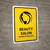 Beauty Salon Yellow Bilingual Spanish Portrait - Wall Sign