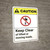 Caution: Keep Clear Of Lifted Or Moving Loads ANSI - Wall Sign
