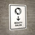 Beauty Salon With Down Arrow White Portrait - Wall Sign