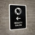 Beauty Salon With Left Arrow Black Portrait - Wall Sign
