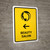Beauty Salon With Left Arrow Yellow Portrait - Wall Sign