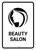 Beauty Salon White Portrait - Wall Sign