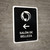 Beauty Salon With Left Arrow Black Spanish Portrait - Wall Sign