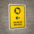Beauty Salon With Left Arrow Yellow Spanish Portrait - Wall Sign