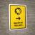 Beauty Salon With Right Arrow Yellow Spanish Portrait - Wall Sign