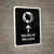 Beauty Salon With Up Arrow Black Spanish Portrait - Wall Sign