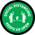 Social Distancing Keeps Us Open Green Circular - Floor Sign