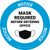 Notice: Mask Required Before Entering Office Circular - Floor Sign