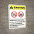Caution: Renovation Work No Smoking Eating ANSI - Wall Sign