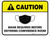 Caution: Mask Required Before Entering Conference Room Rectangular - Floor Sign